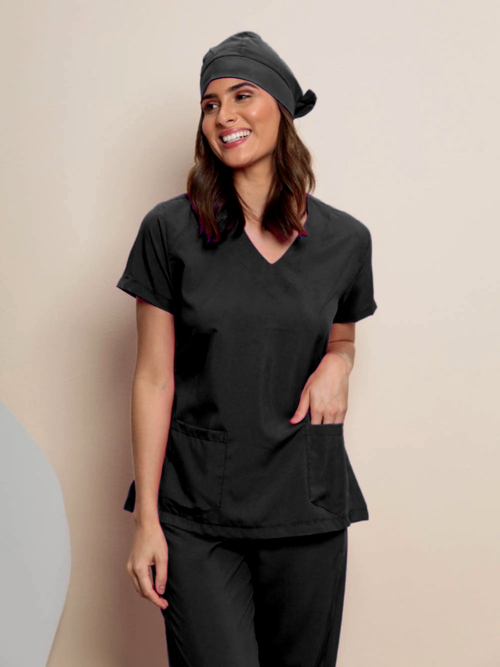 Scrub Feminino Água Marinha | Preto