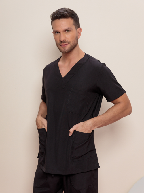 Scrub Masculino Alexandrita | Preto