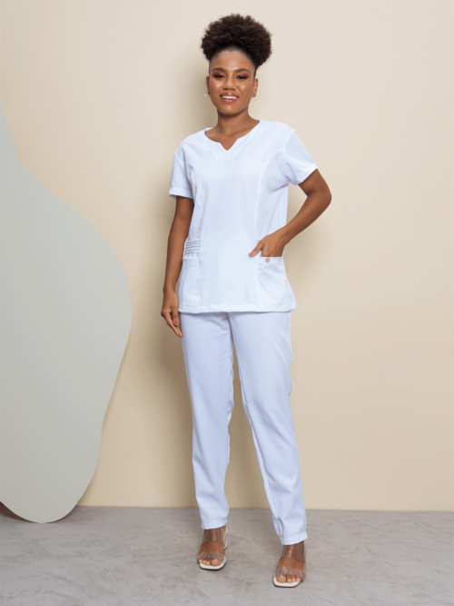 Scrub Feminino Jade | Branco