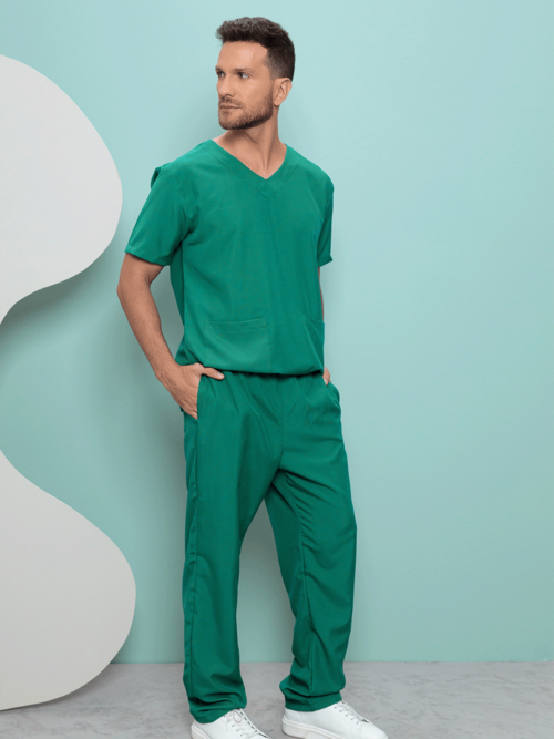 Scrub Masculino Opala | Verde Escuro